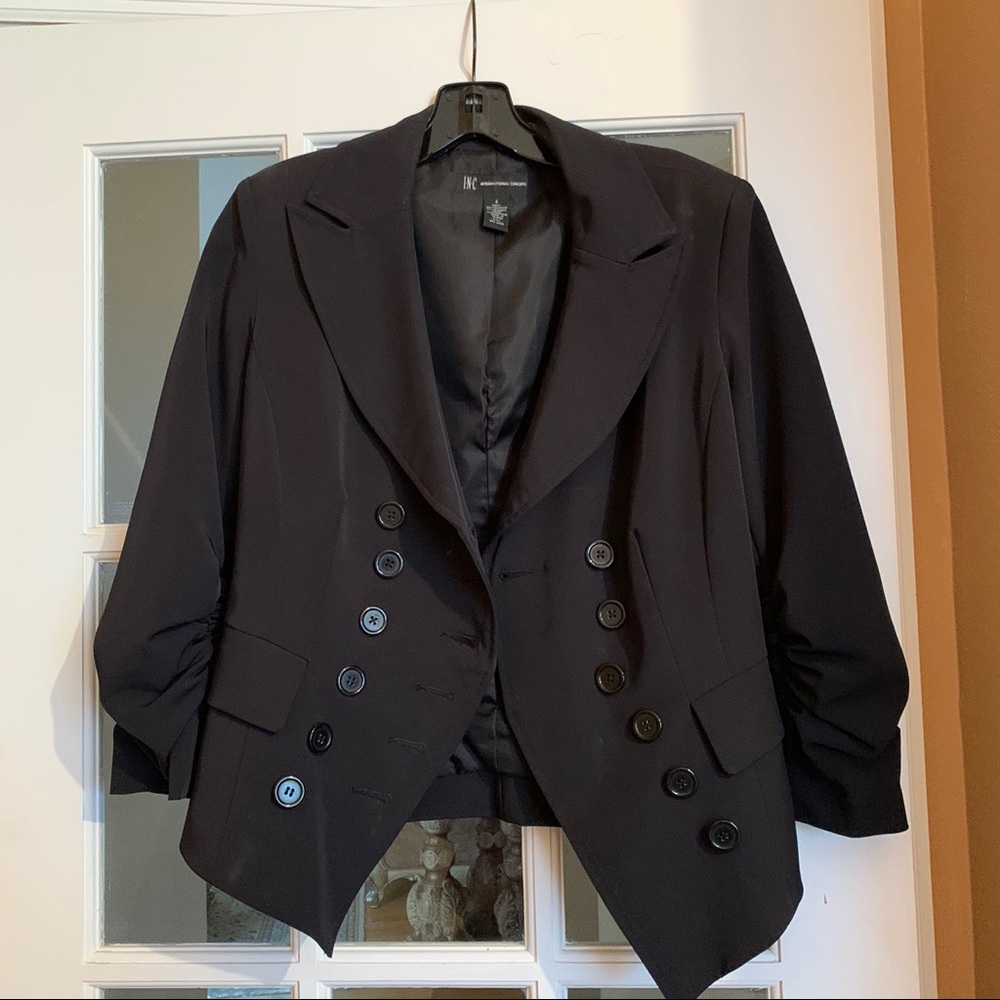 INC Black Button Down Blazer!